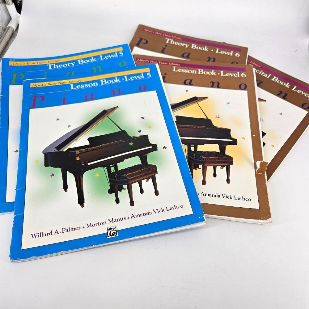 Piano Lesson Education 5 6 Adv Sheet Music Books Alfred Theory Recital Lot 5